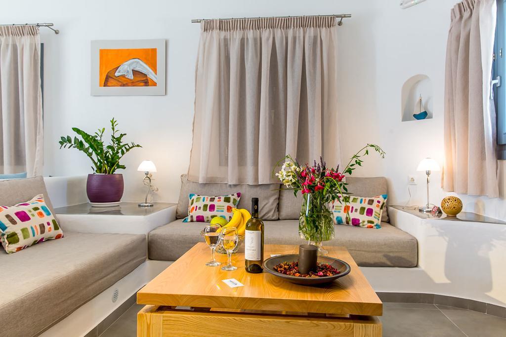 Aspronisi Luxury Villa With Caldera View Megalochori (Santorini) Quarto foto