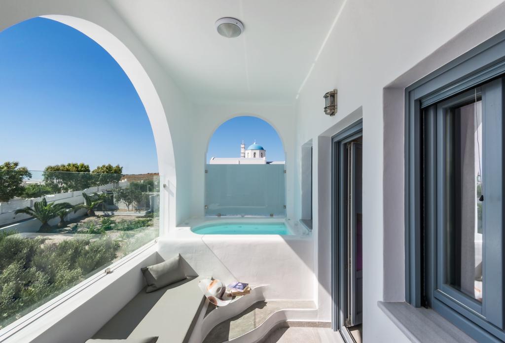 Aspronisi Luxury Villa With Caldera View Megalochori (Santorini) Quarto foto